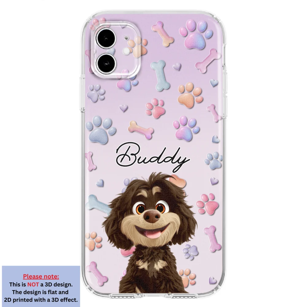 Lovely Dog - Personalized Custom 3D Effect Phone Case - Image 8