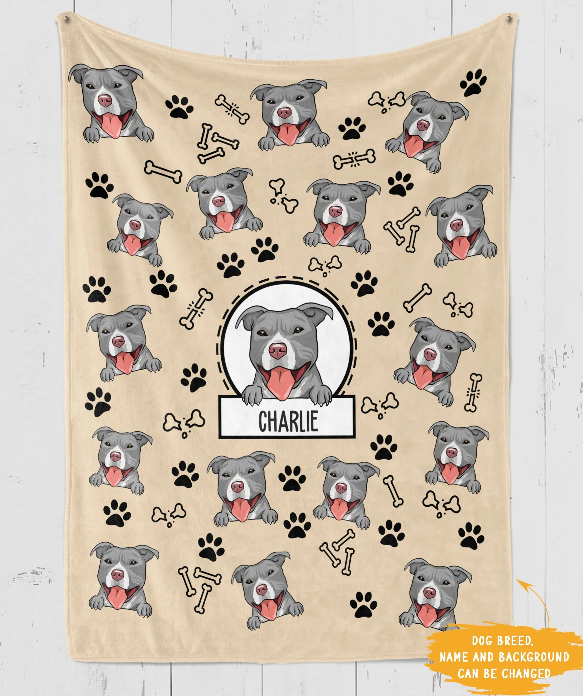 Lovely Dog - Personalized Custom Fleece Blanket - Gifts For Dog Lovers - Image 3