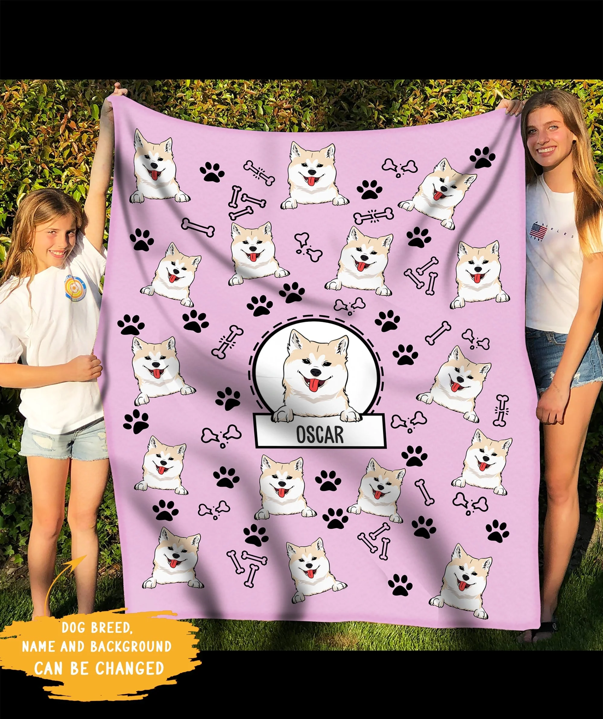 Lovely Dog - Personalized Custom Fleece Blanket - Gifts For Dog Lovers - Image 4