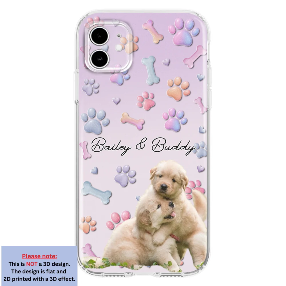 Lovely Dog Photo- Personalized Custom  3D Effect Phone Case - Image 10