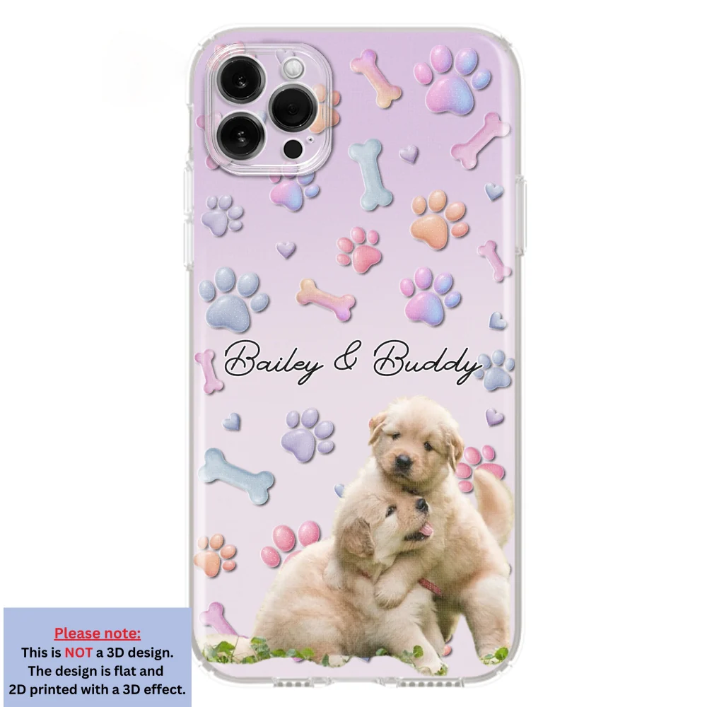 Lovely Dog Photo- Personalized Custom  3D Effect Phone Case - Image 14