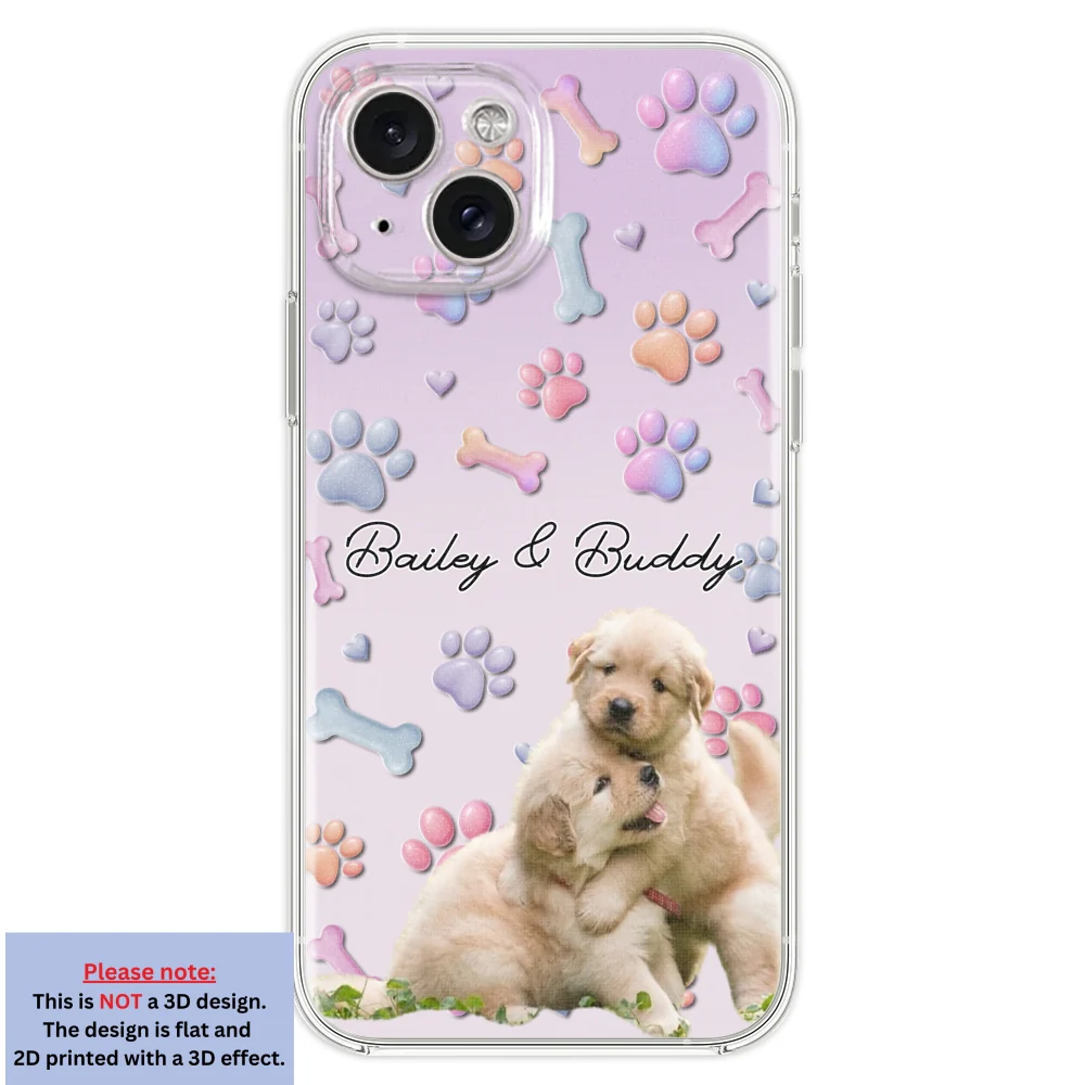 Lovely Dog Photo- Personalized Custom  3D Effect Phone Case - Image 20