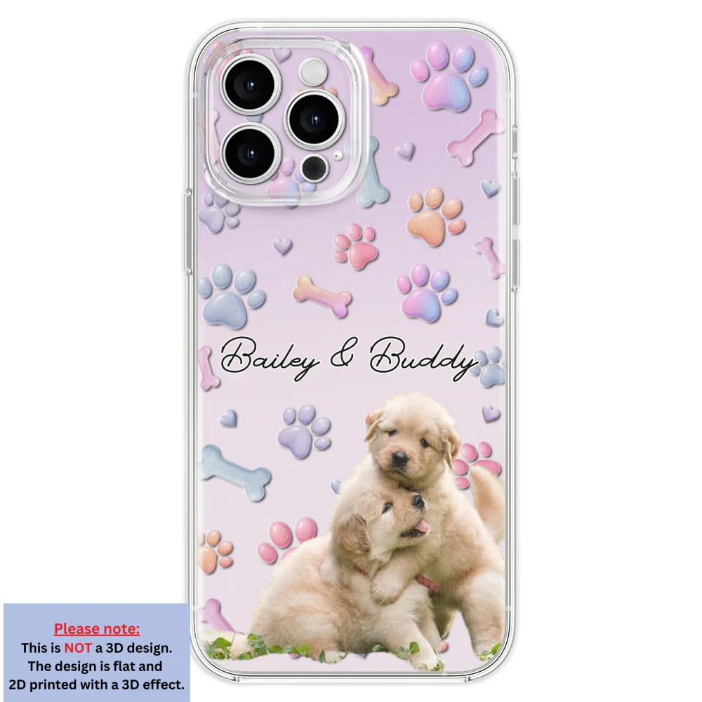Lovely Dog Photo- Personalized Custom  3D Effect Phone Case - Image 21