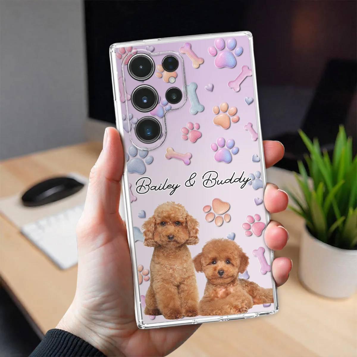 Lovely Dog Photo- Personalized Custom  3D Effect Phone Case - Image 4