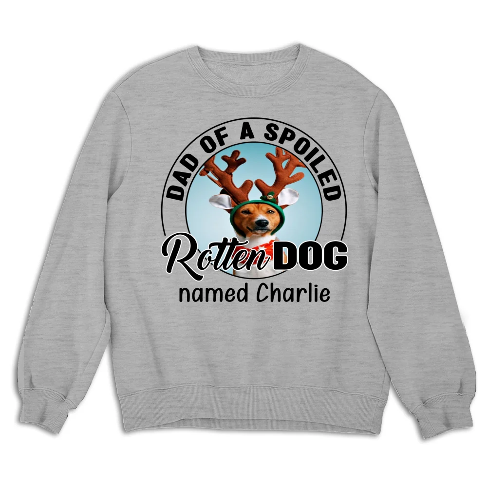 Lovely Spoiled Rotten Dog Chibi Cartoon Ver Christmas - Personalized Custom Sweatshirt - Image 5