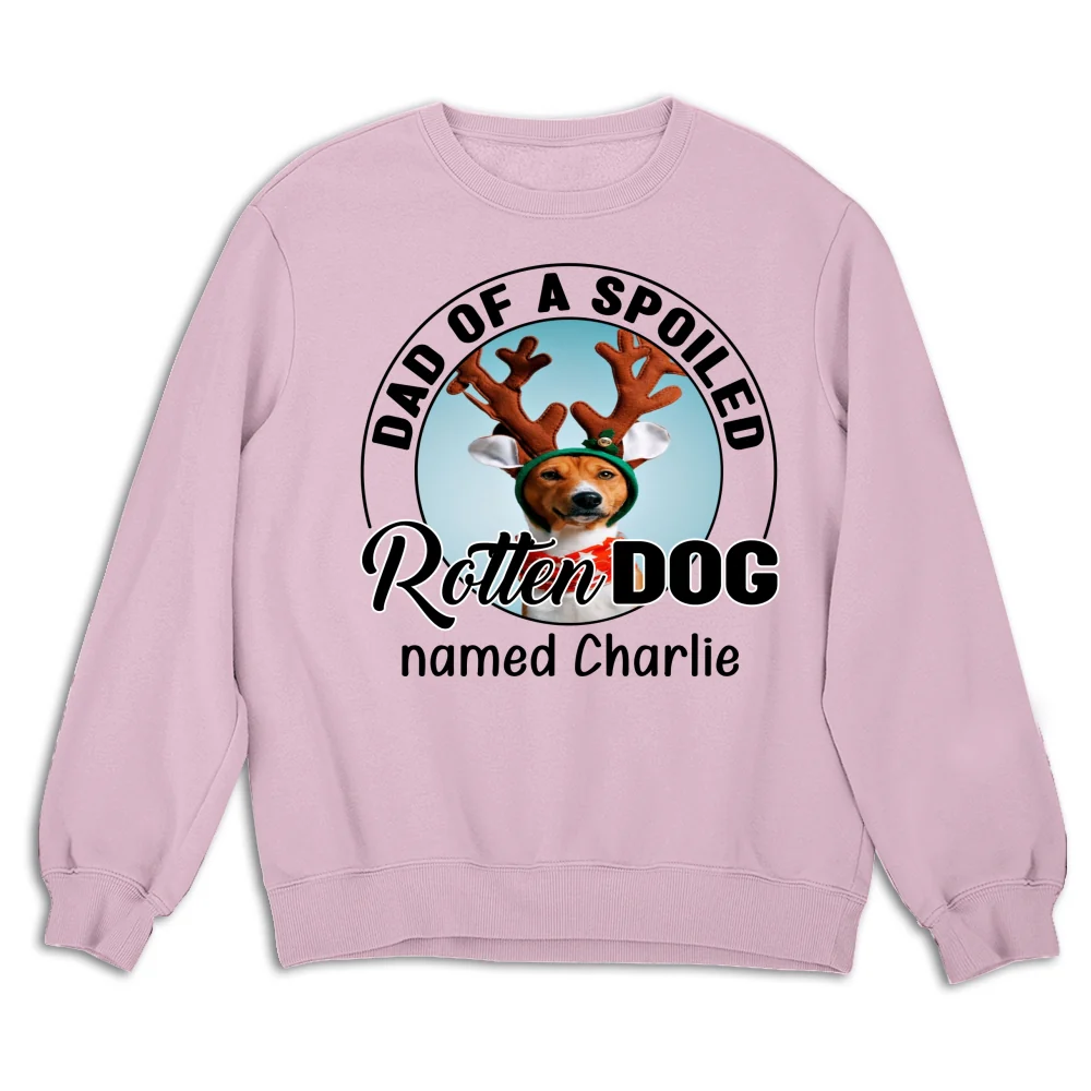 Lovely Spoiled Rotten Dog Chibi Cartoon Ver Christmas - Personalized Custom Sweatshirt - Image 6