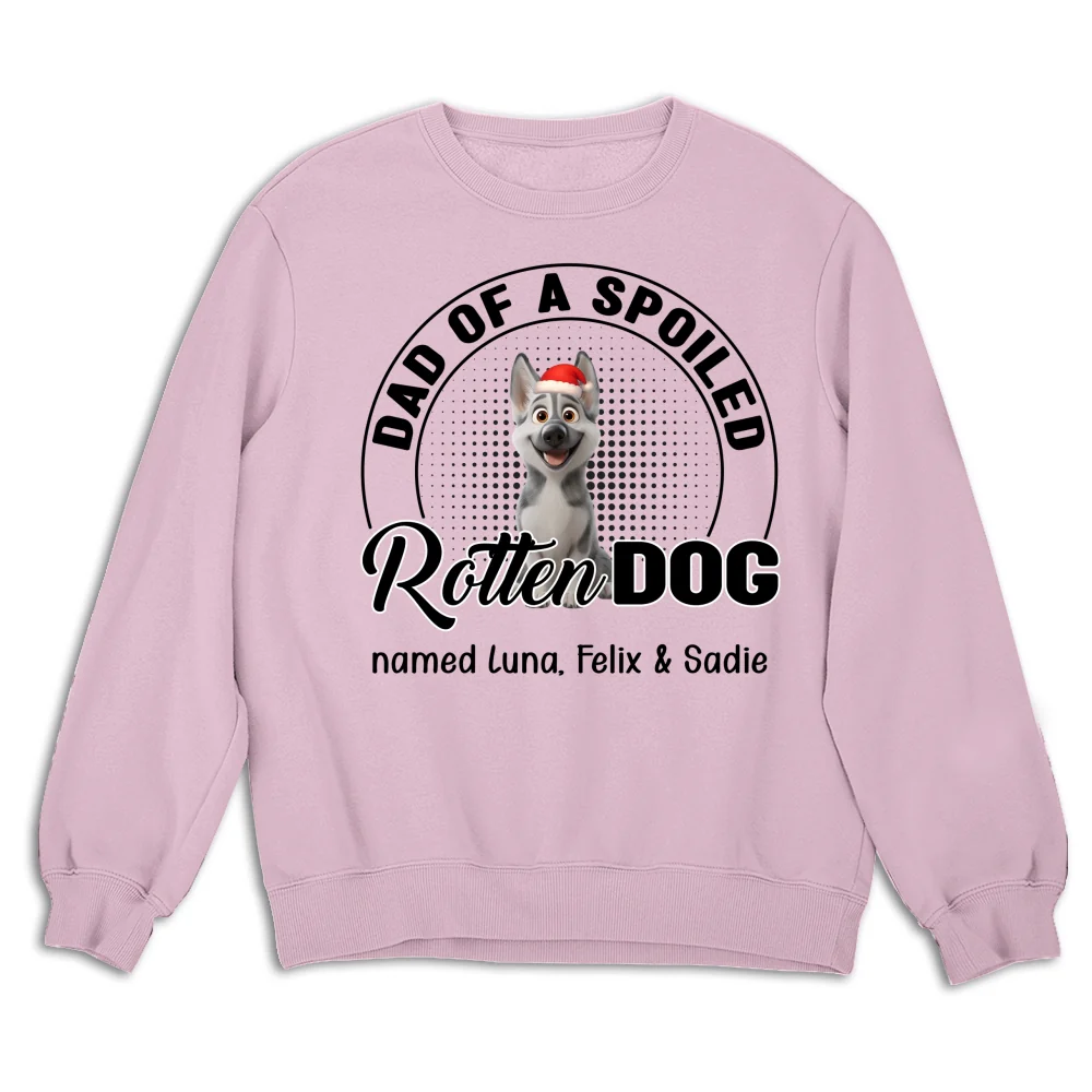 Lovely Spoiled Rotten Dog Chibi Cartoon Ver Christmas - Personalized Custom Sweatshirt - Image 6