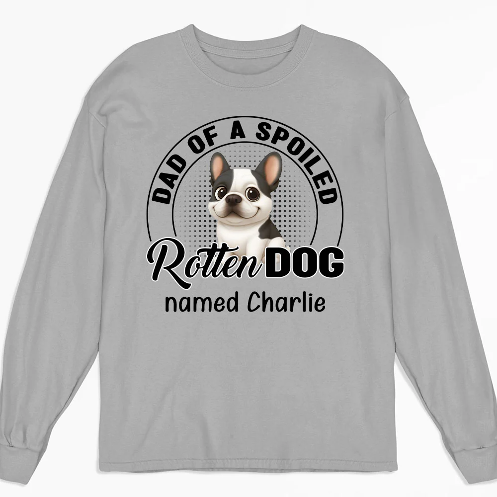 Lovely Spoiled Rotten Dog Chibi Cartoon Ver New - Personalized Custom Long Sleeve T-Shirt