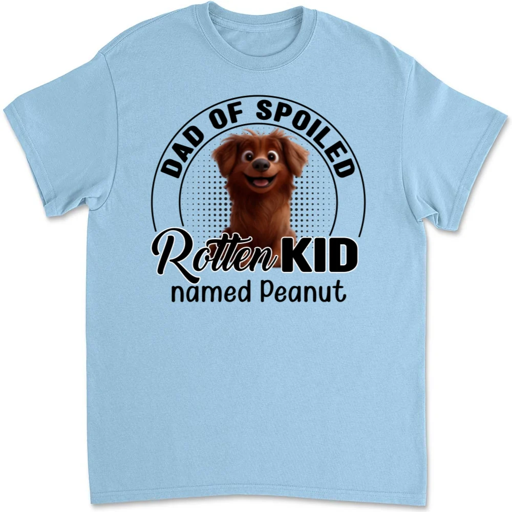 Lovely Spoiled Rotten Pet Chibi Cartoon - Personalized Custom Unisex T-Shirt - Image 7