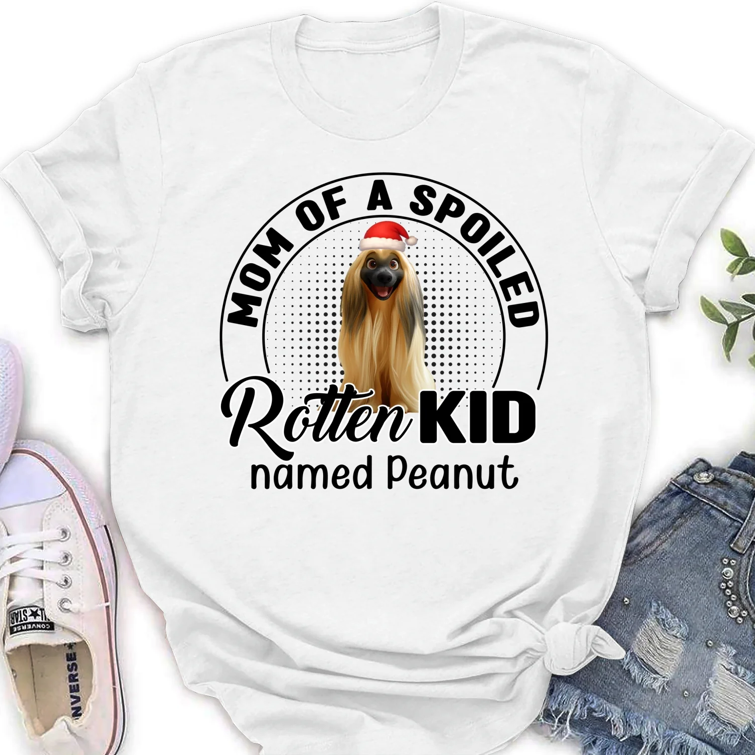 Lovely Spoiled Rotten Pet Chibi Cartoon Ver Christmas - Personalized Custom Women T-Shirt - Image 6