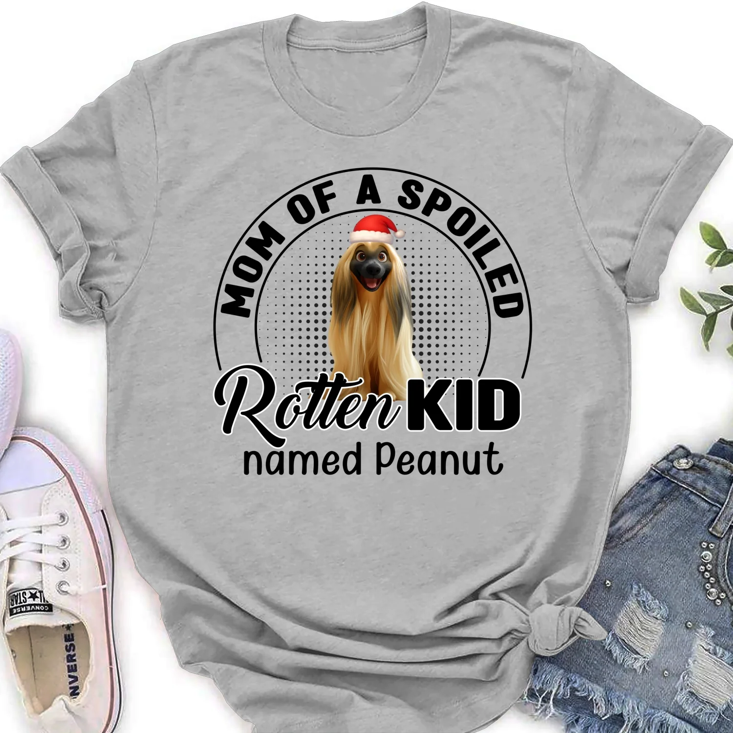 Lovely Spoiled Rotten Pet Chibi Cartoon Ver Christmas - Personalized Custom Women T-Shirt - Image 7
