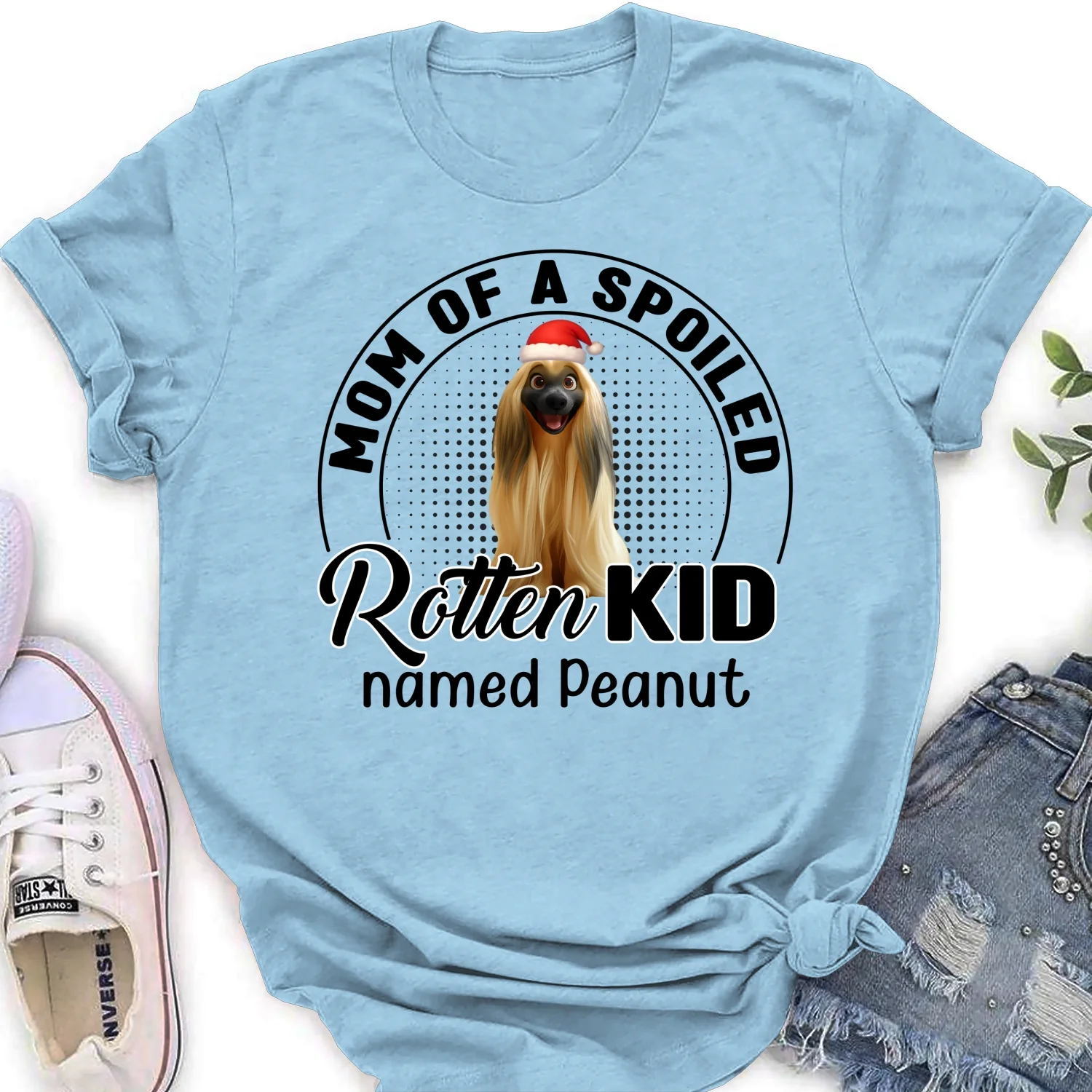 Lovely Spoiled Rotten Pet Chibi Cartoon Ver Christmas - Personalized Custom Women T-Shirt - Image 9