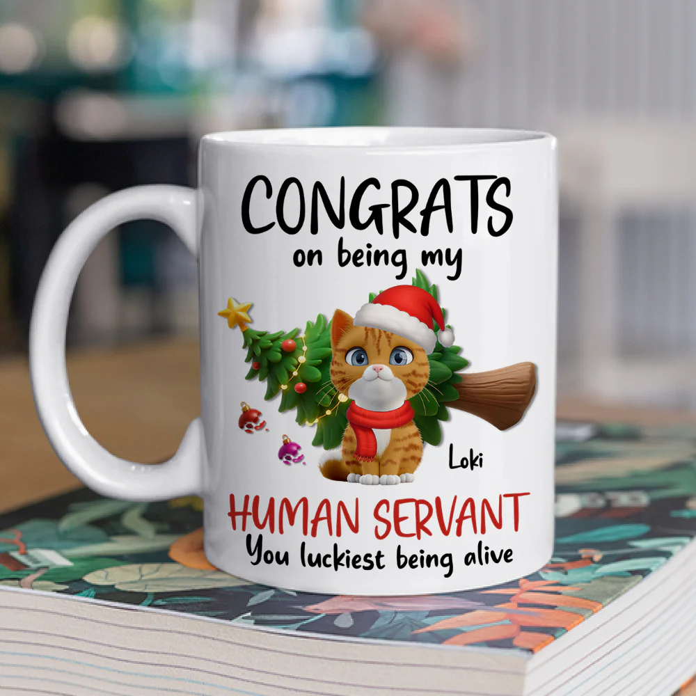Luckiest Being Alive - Personalized Custom Coffee Mug - Image 2