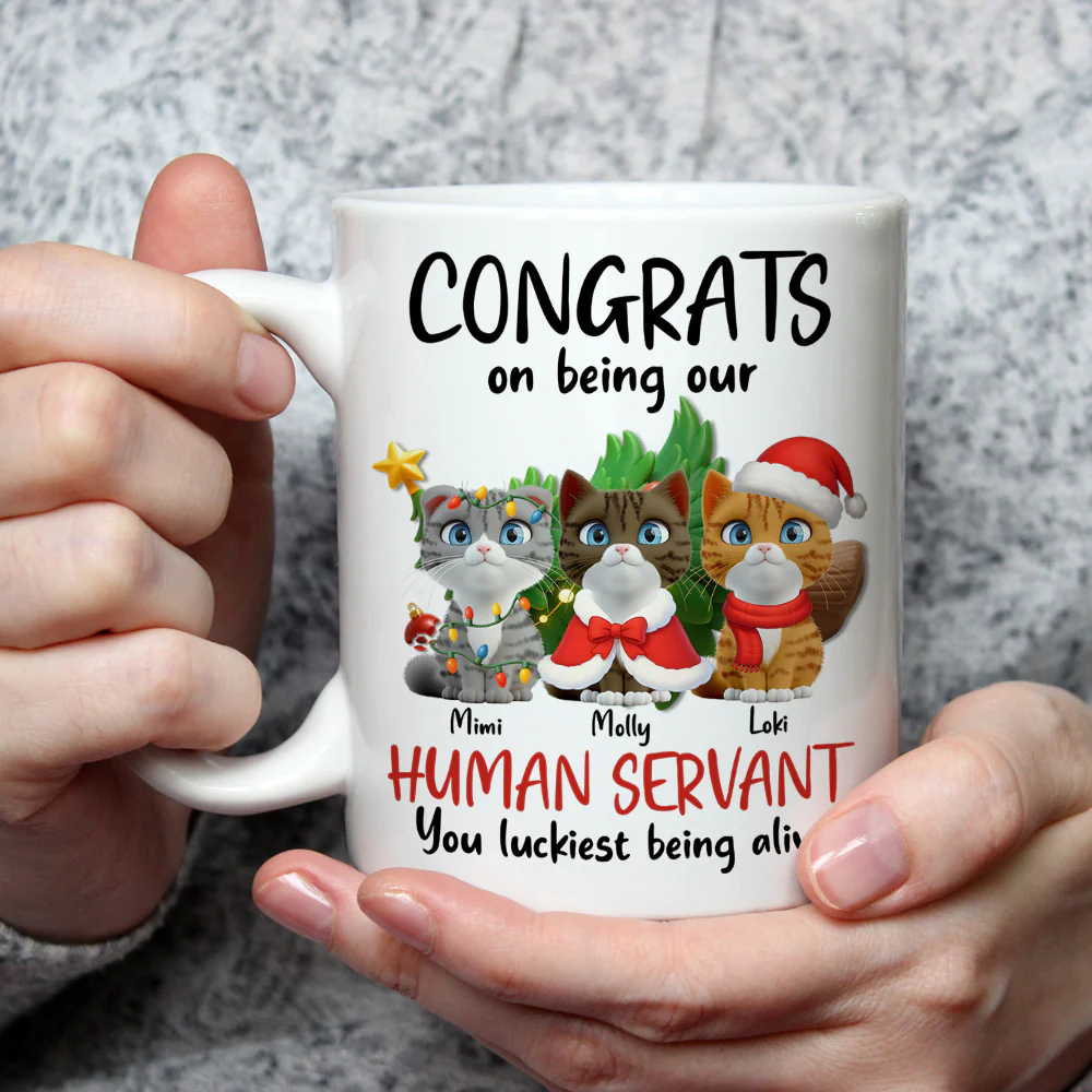 Luckiest Being Alive - Personalized Custom Coffee Mug - Image 3
