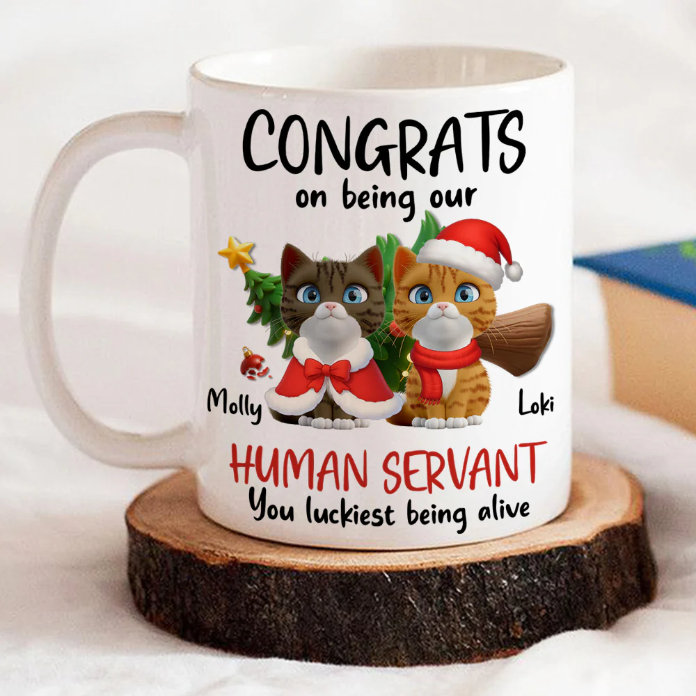 Luckiest Being Alive - Personalized Custom Coffee Mug - Image 4
