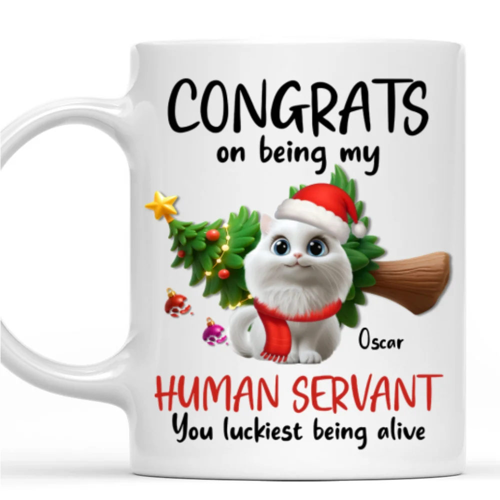 Luckiest Being Alive - Personalized Custom Coffee Mug - Image 9