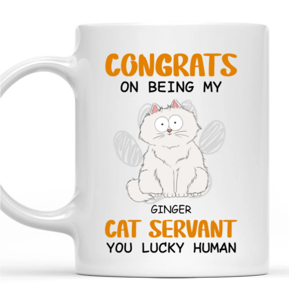 Luckiest Human We Have Ever Seen - Personalized Custom Coffee Mug - Image 7