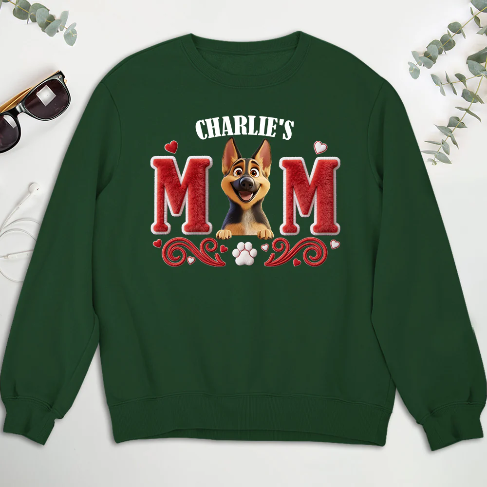 Lucky Dog Mommy - Personalized Custom Sweatshirt - Image 5