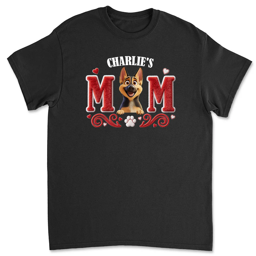 Lucky Dog Mommy - Personalized Custom Unisex T-shirt
