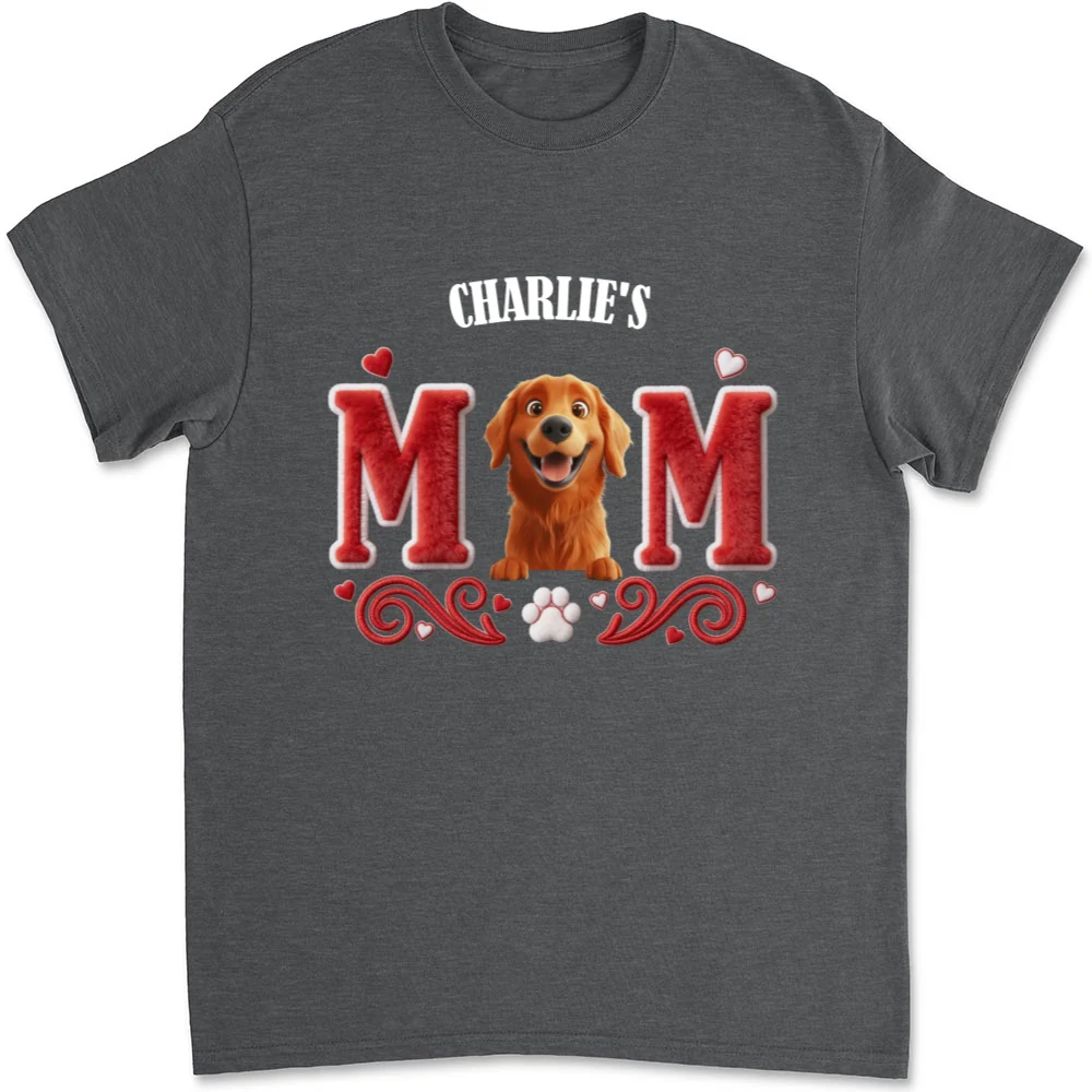 Lucky Dog Mommy - Personalized Custom Unisex T-shirt - Image 11
