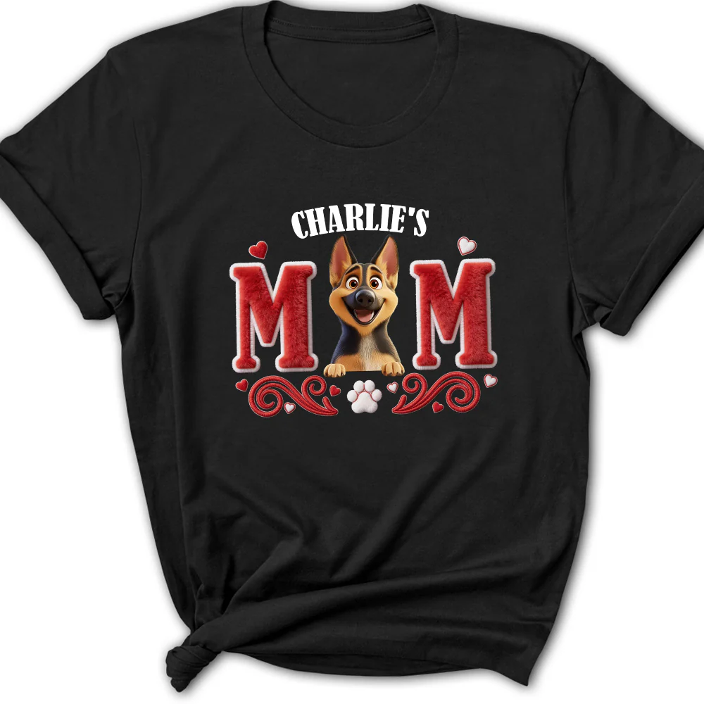 Lucky Dog Mommy - Personalized Custom Women's T-Shirt