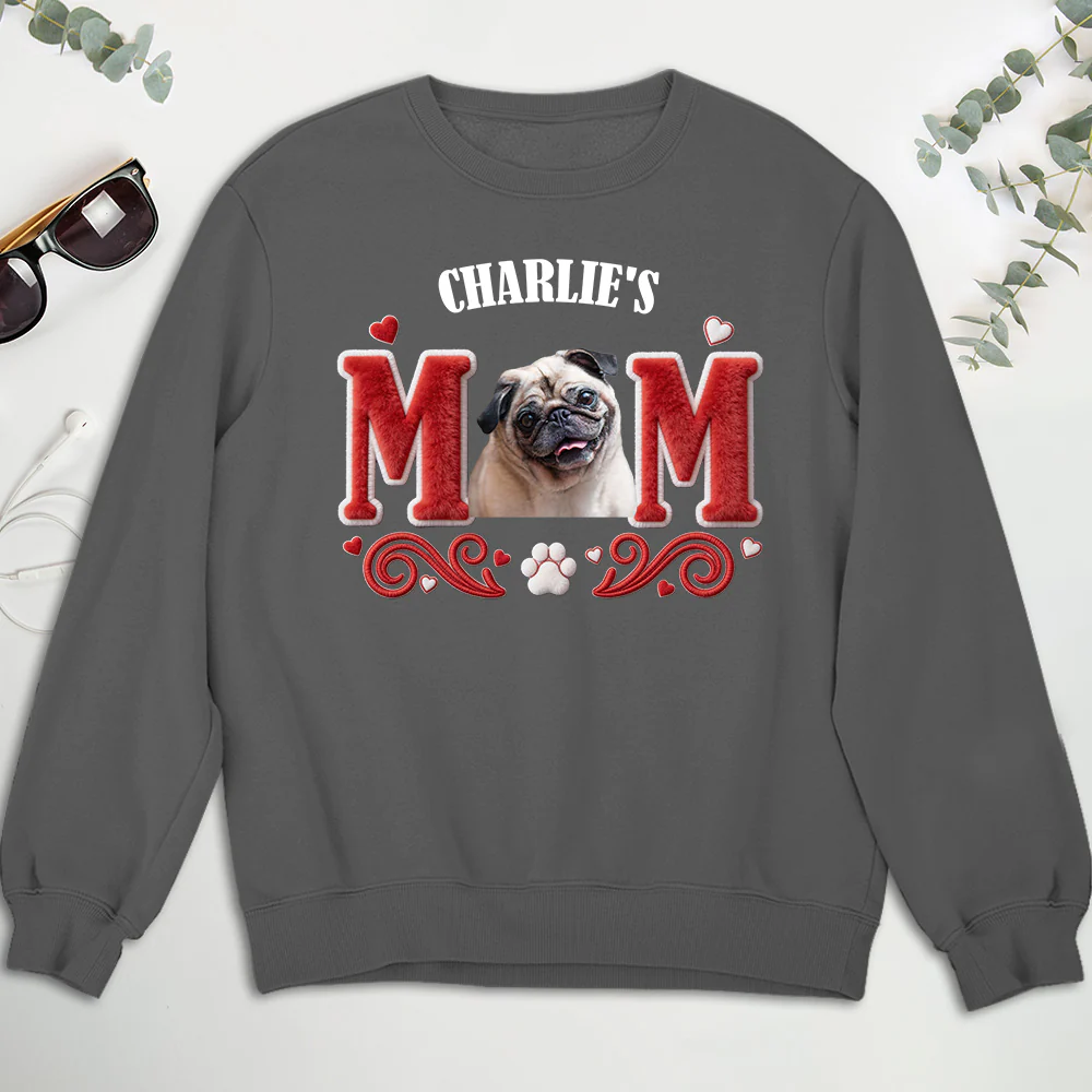 Lucky Dog Mommy Photo - Personalized Custom Sweatshirt