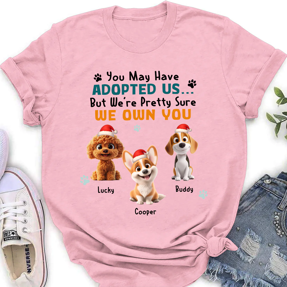May Have Adopted Me Ver 2 - Personalized Custom Women's T-Shirt - Image 3