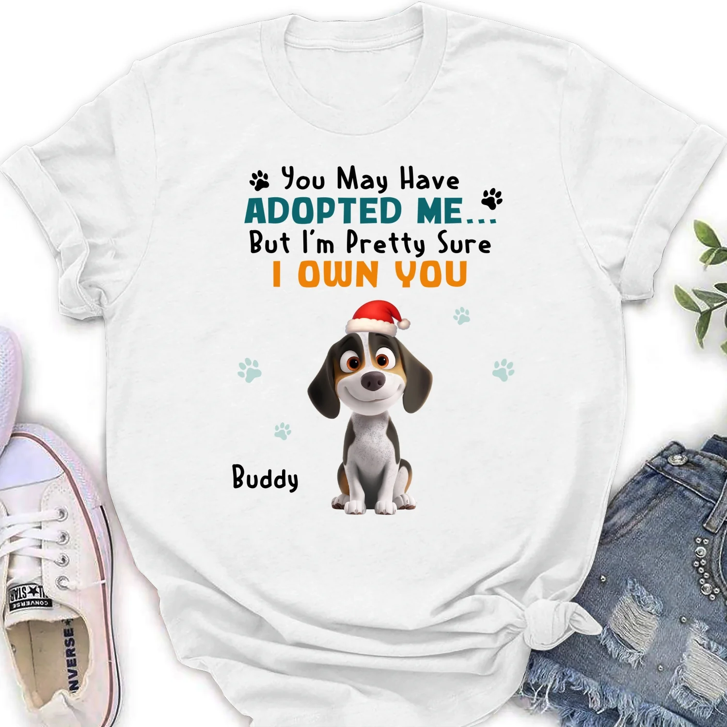 May Have Adopted Me Ver 2 - Personalized Custom Women's T-Shirt - Image 5