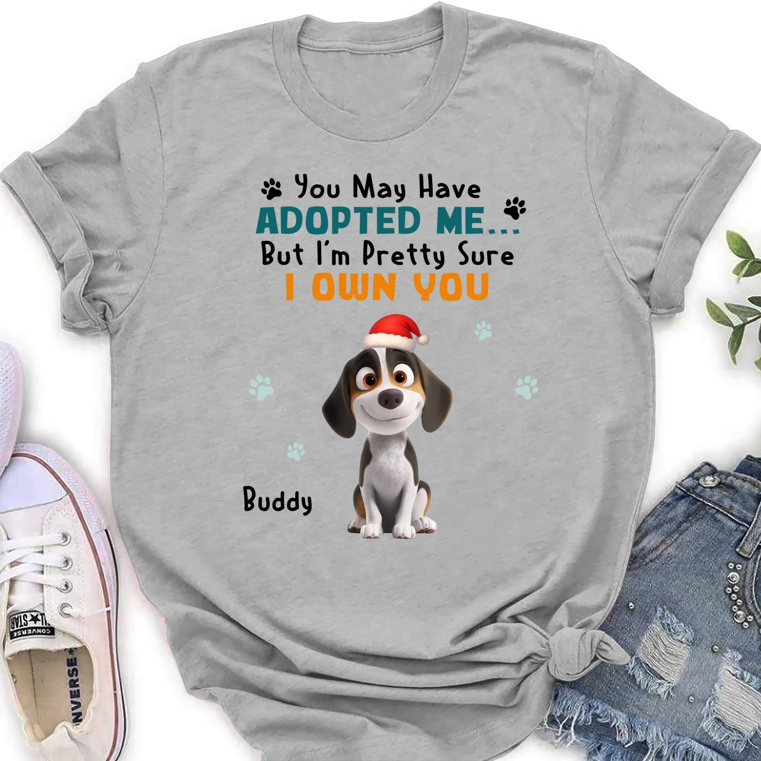 May Have Adopted Me Ver 2 - Personalized Custom Women's T-Shirt - Image 6