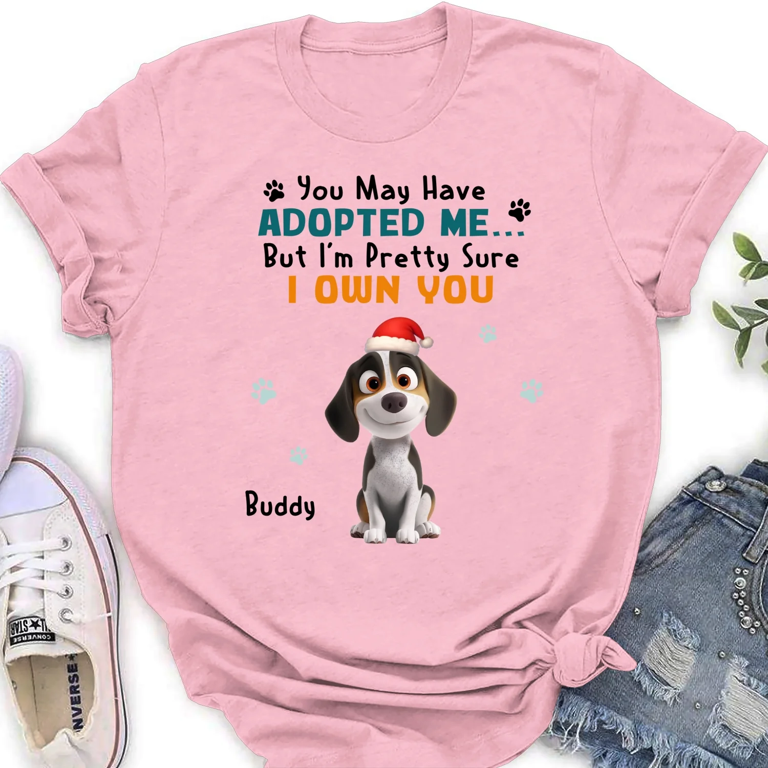 May Have Adopted Me Ver 2 - Personalized Custom Women's T-Shirt - Image 7
