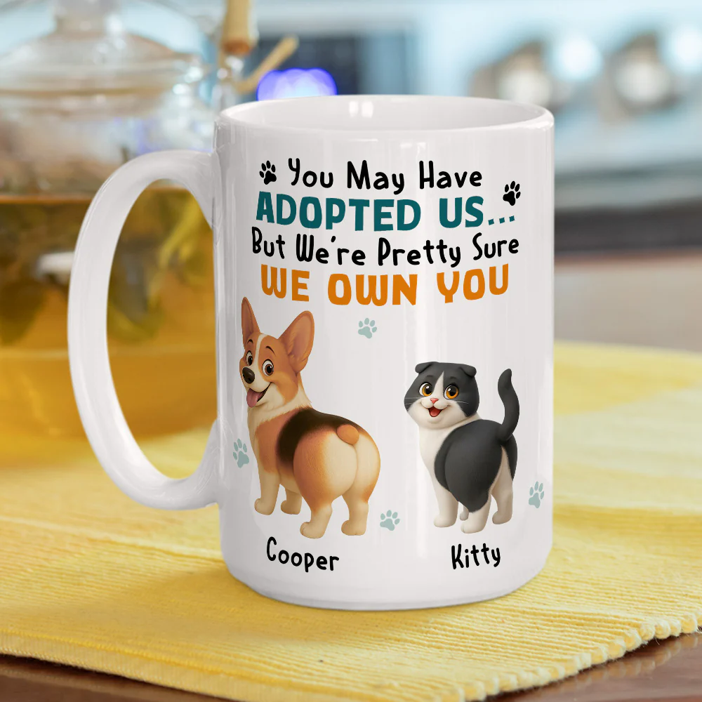 May Have Adopted Me Ver Pet - Personalized Custom Coffee Mug - Image 4