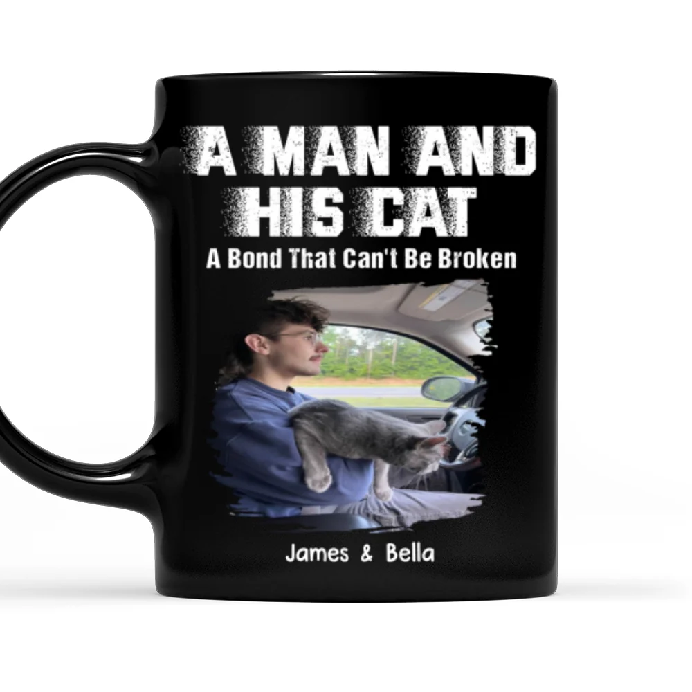 Me And My Cat Together Forever Photo - Personalized Custom Coffee Mug - Image 5