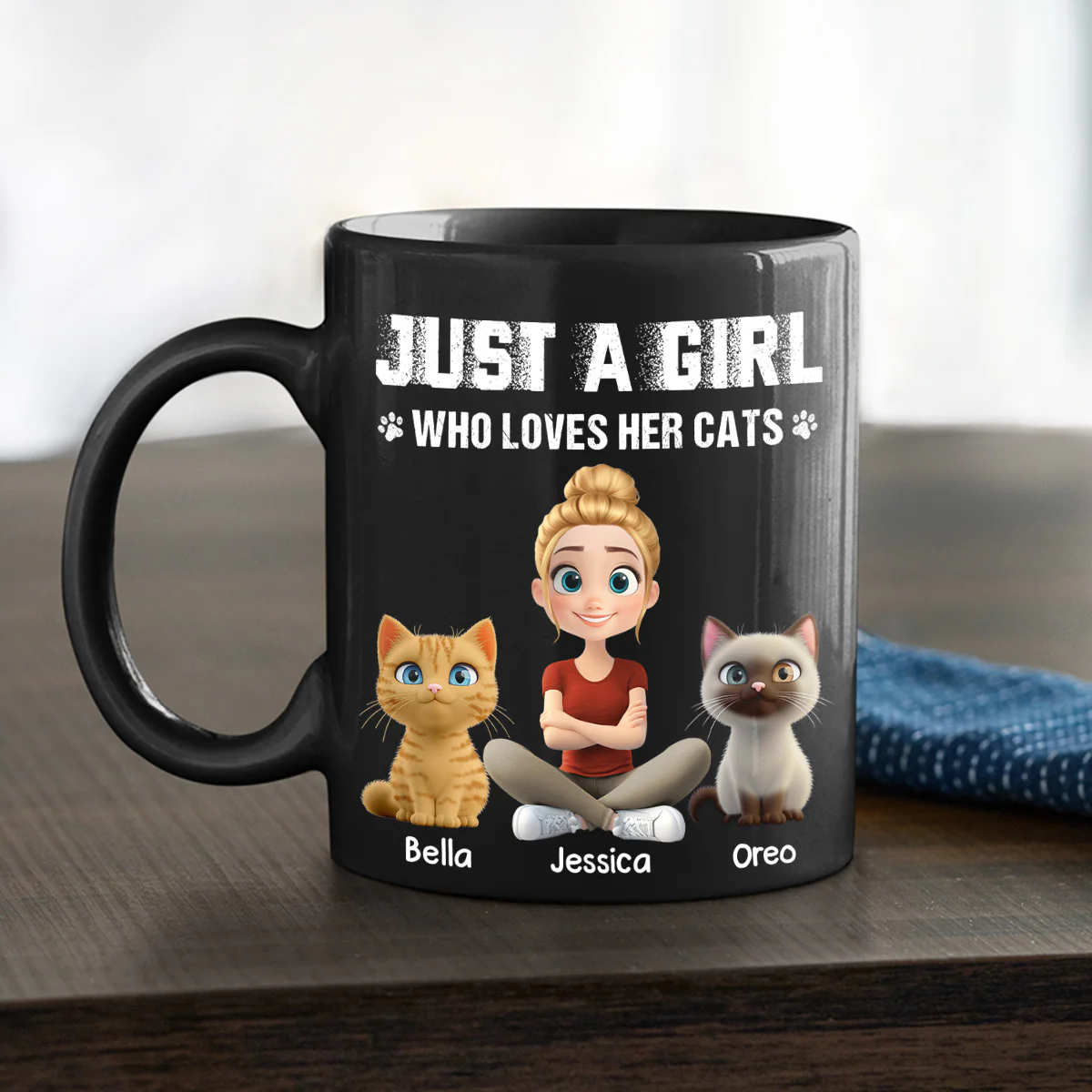 Me And My Cat Together - Personalized Custom Coffee Mug - Image 2