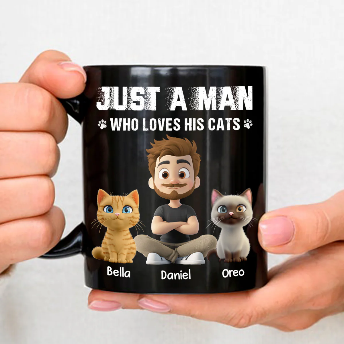 Me And My Cat Together - Personalized Custom Coffee Mug - Image 3