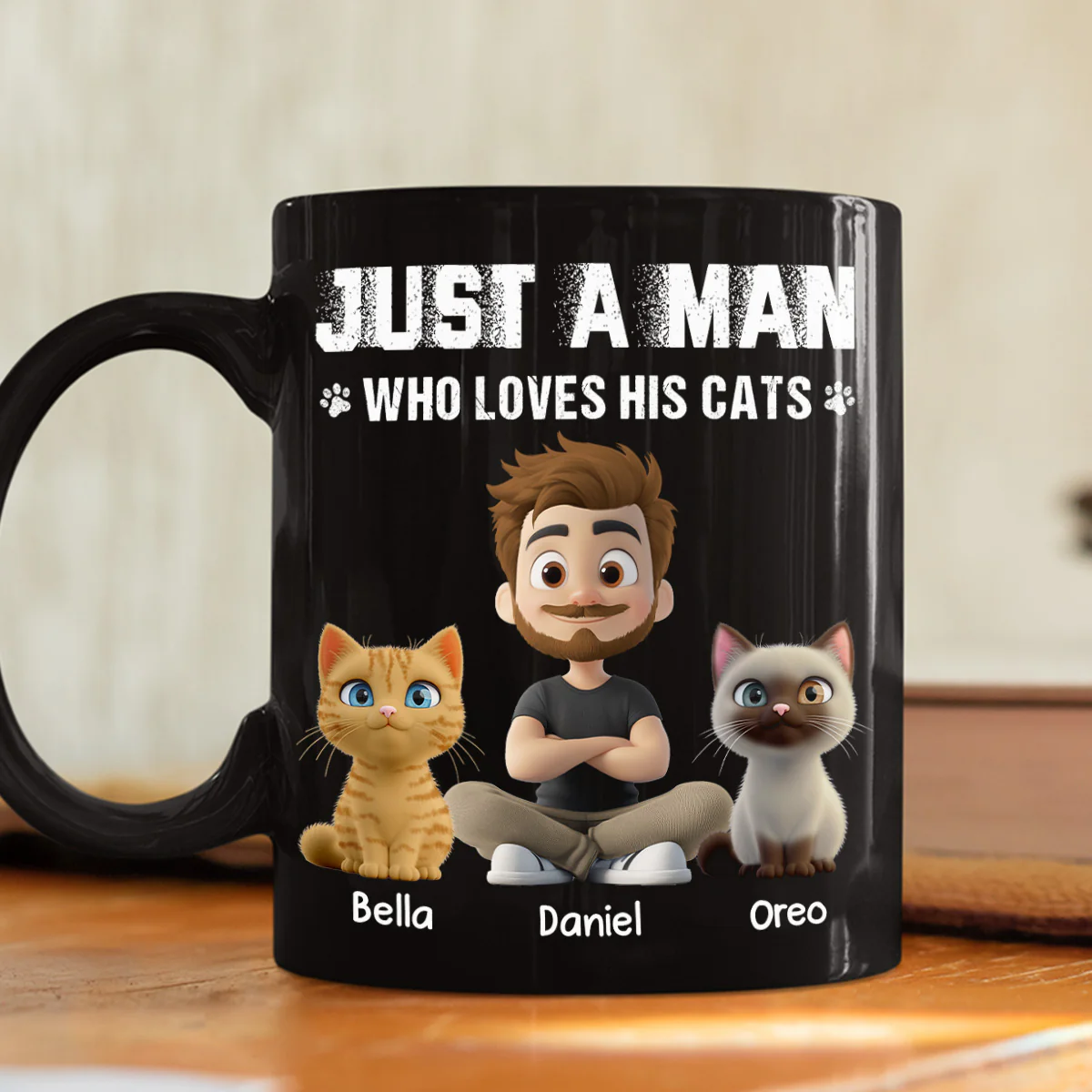 Me And My Cat Together - Personalized Custom Coffee Mug - Image 4