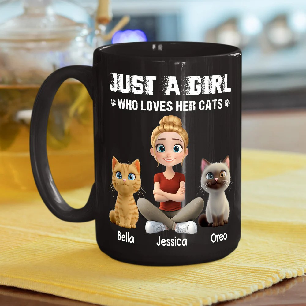 Me And My Cat Together - Personalized Custom Coffee Mug - Image 5