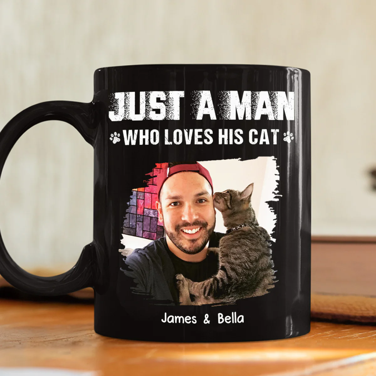 Me And My Cat Together Photo - Personalized Custom Coffee Mug - Image 3