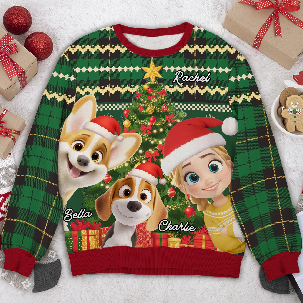 Me And My Dog Corner - Personalized Custom All-Over-Print Sweatshirt
