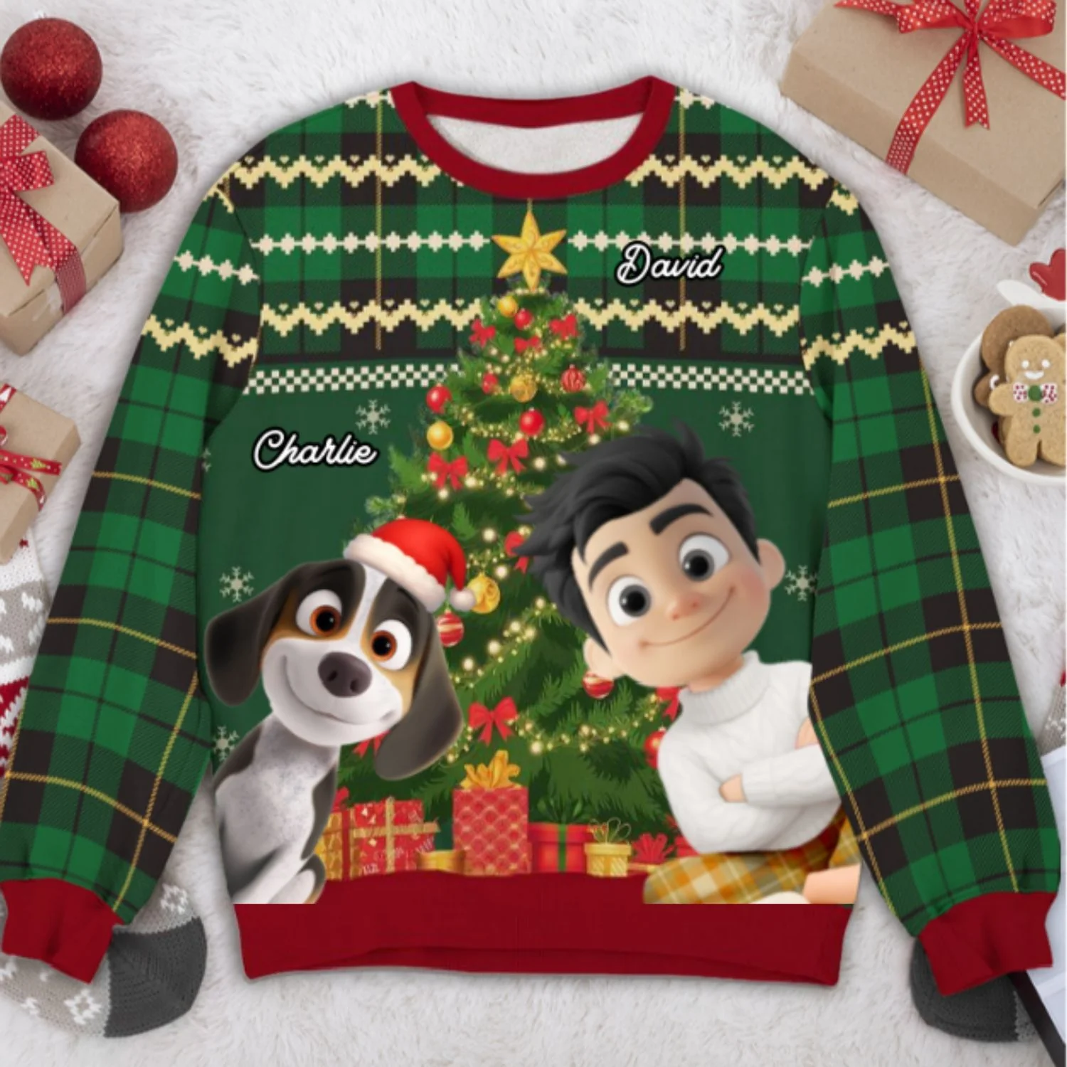 Me And My Dog Corner - Personalized Custom All-Over-Print Sweatshirt - Image 8