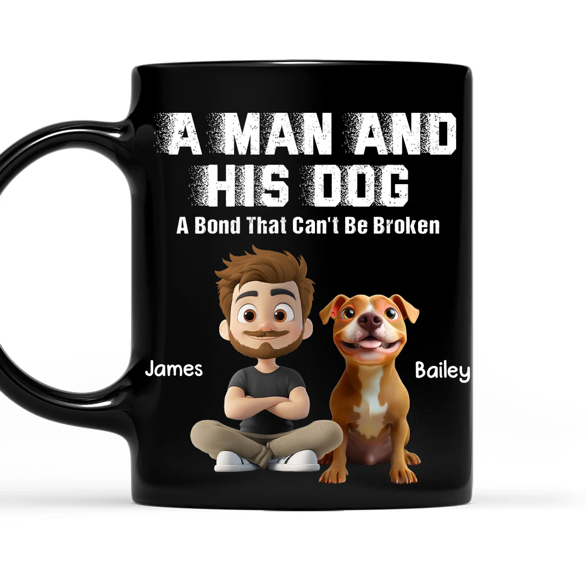 Me And My Dog Together Forever - Personalized Custom Coffee Mug