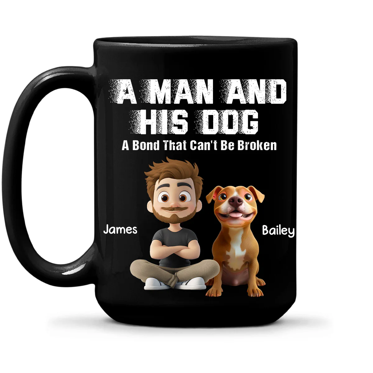 Me And My Dog Together Forever - Personalized Custom Coffee Mug - Image 2