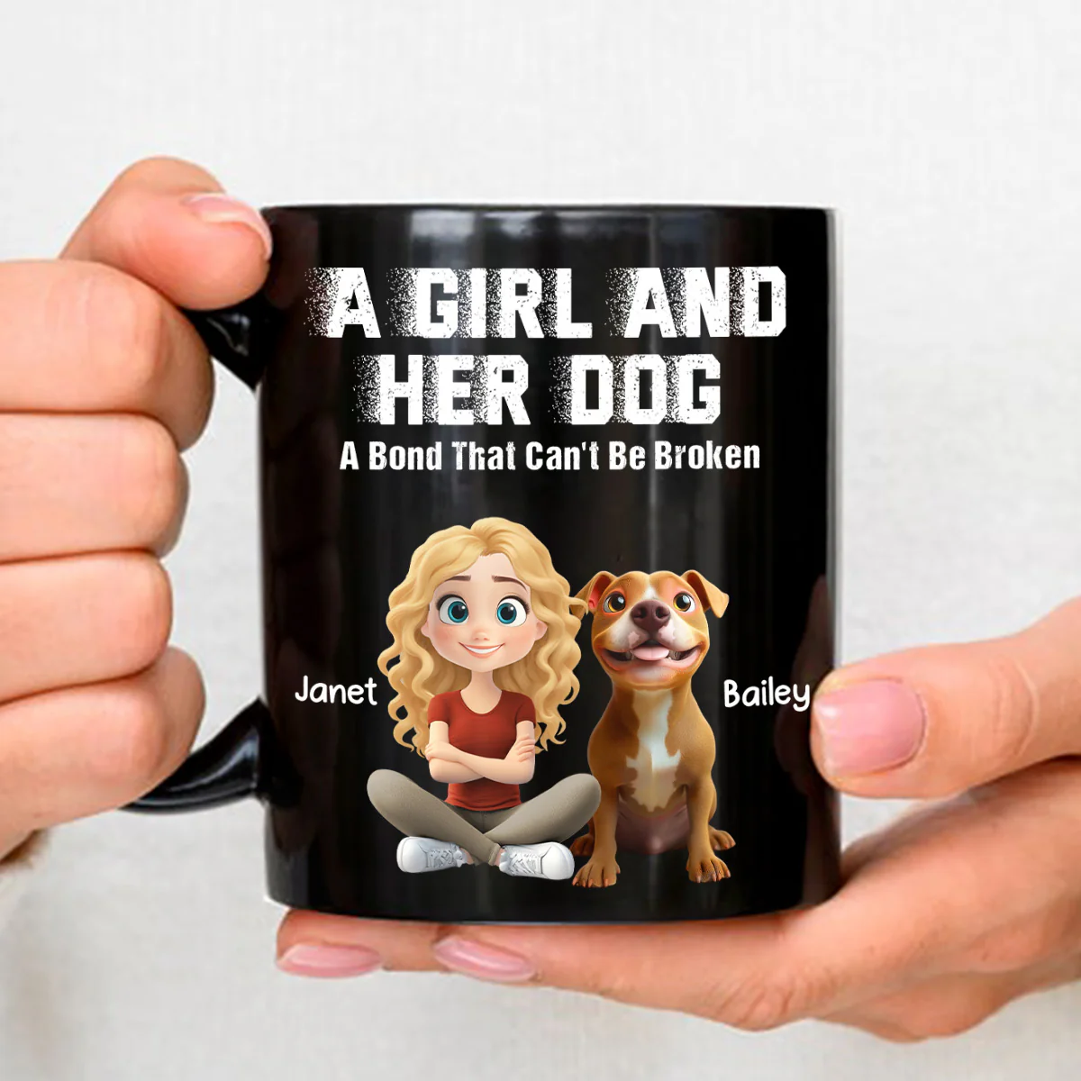 Me And My Dog Together Forever - Personalized Custom Coffee Mug - Image 4