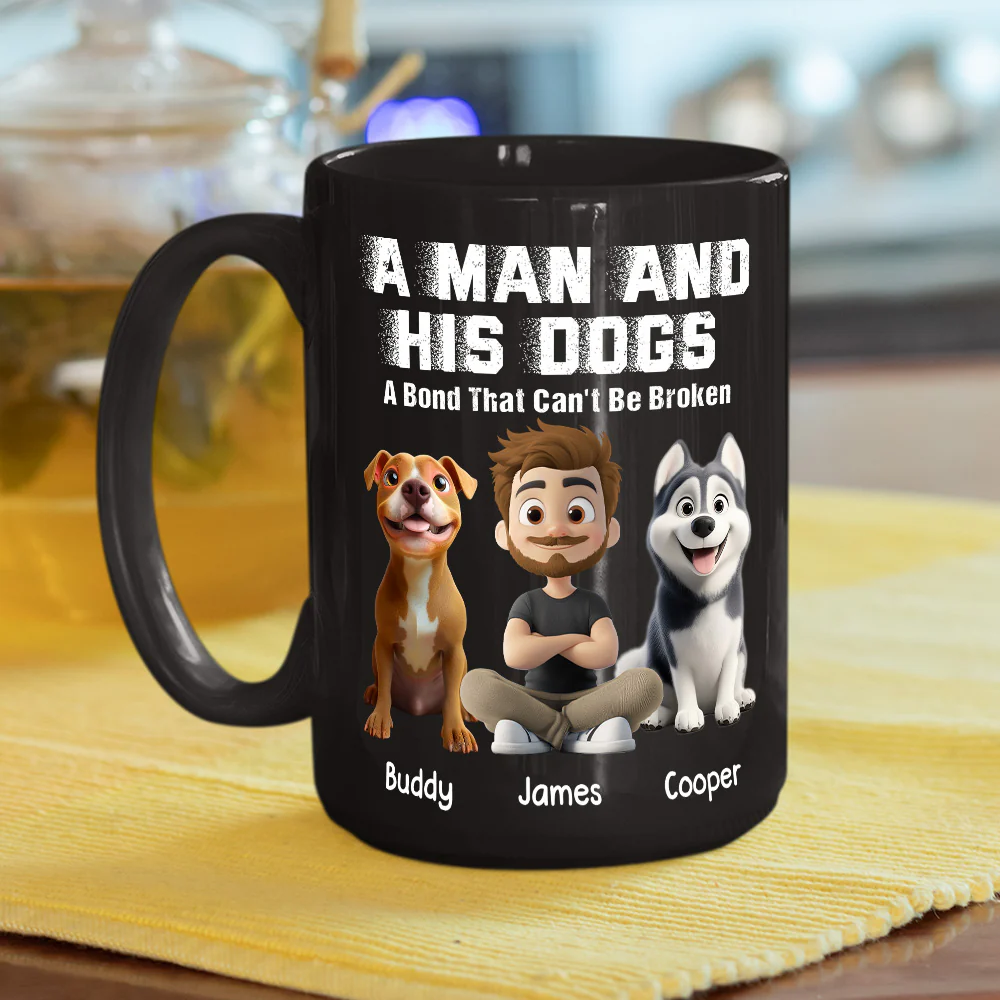 Me And My Dog Together Forever - Personalized Custom Coffee Mug - Image 5