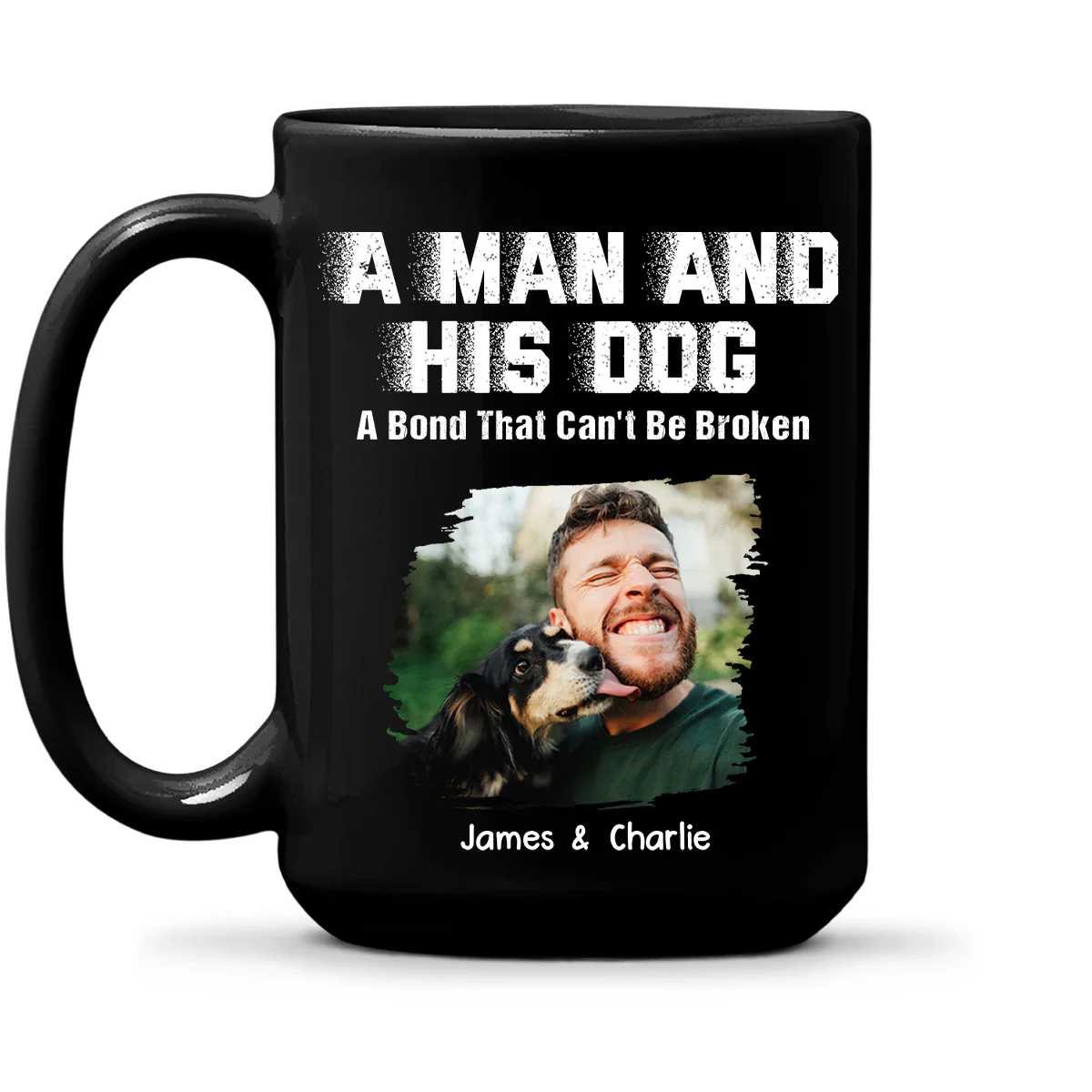 Me And My Dog Together Forever Photo - Personalized Custom Coffee Mug - Image 2