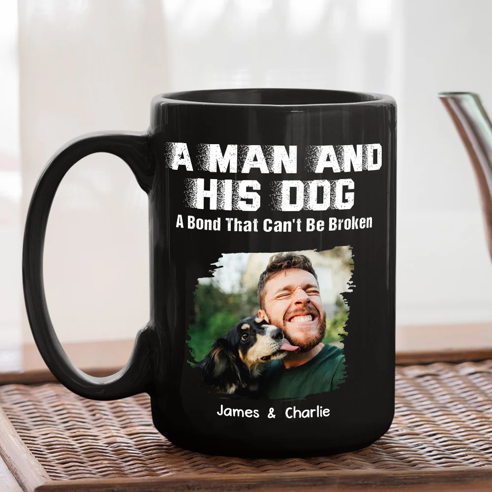 Me And My Dog Together Forever Photo - Personalized Custom Coffee Mug - Image 3