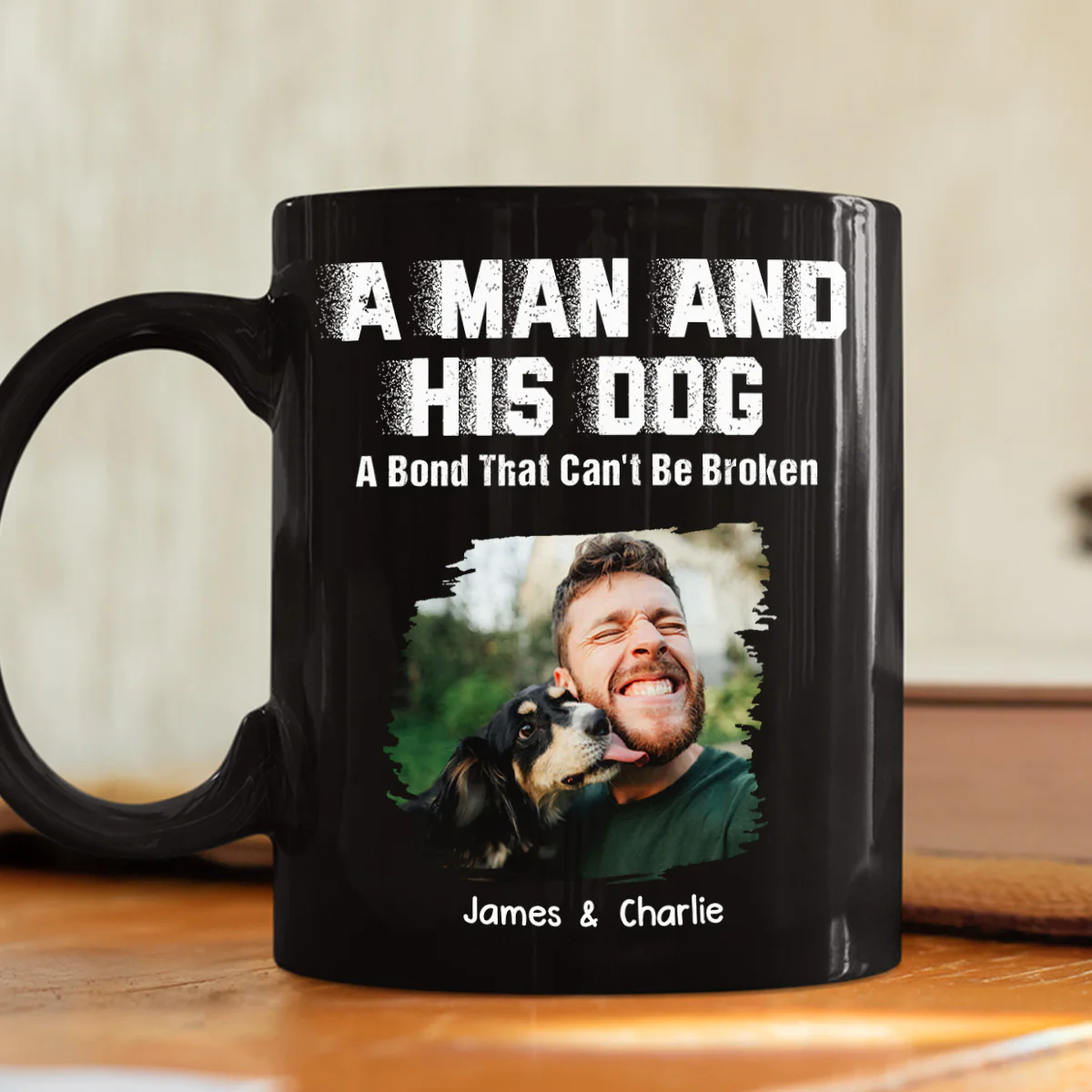 Me And My Dog Together Forever Photo - Personalized Custom Coffee Mug - Image 4