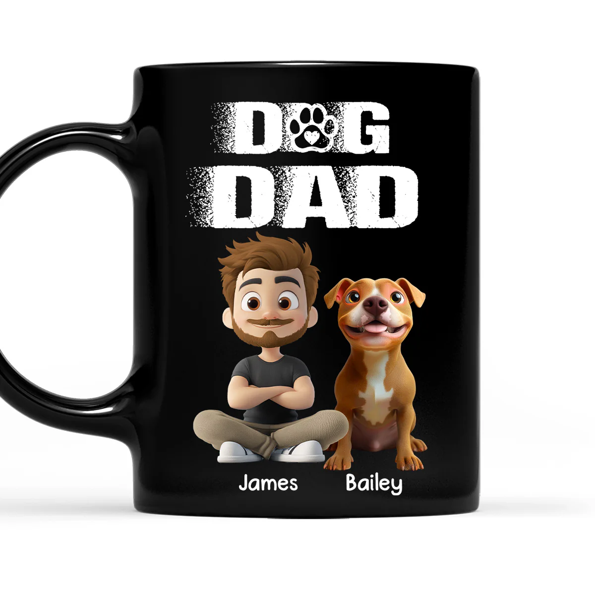 Me And My Dog Together Version 2 - Personalized Custom Coffee Mug