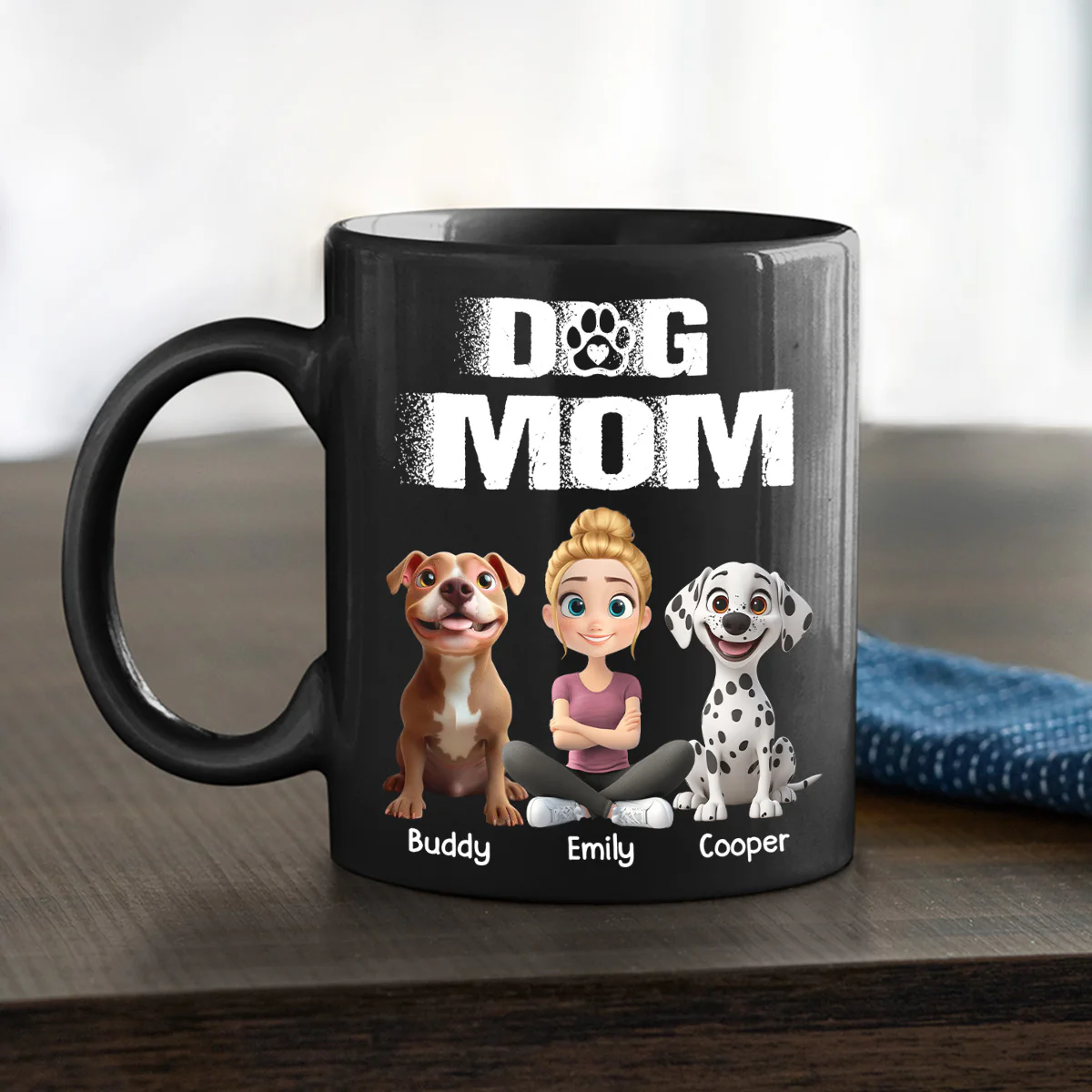 Me And My Dog Together Version 2 - Personalized Custom Coffee Mug - Image 4