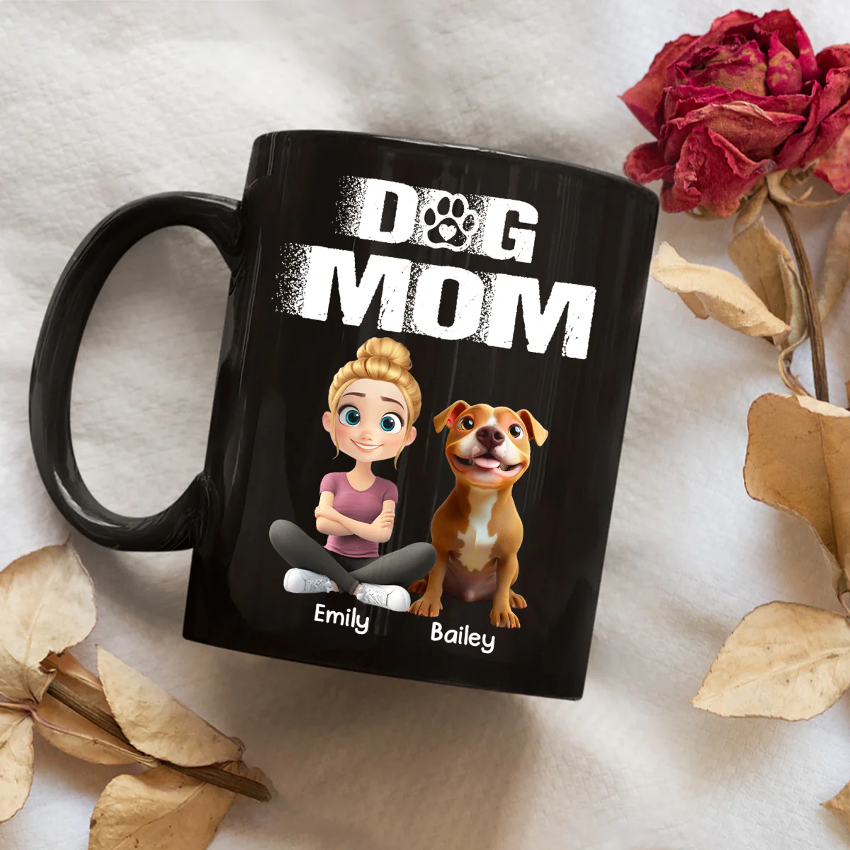 Me And My Dog Together Version 2 - Personalized Custom Coffee Mug - Image 5