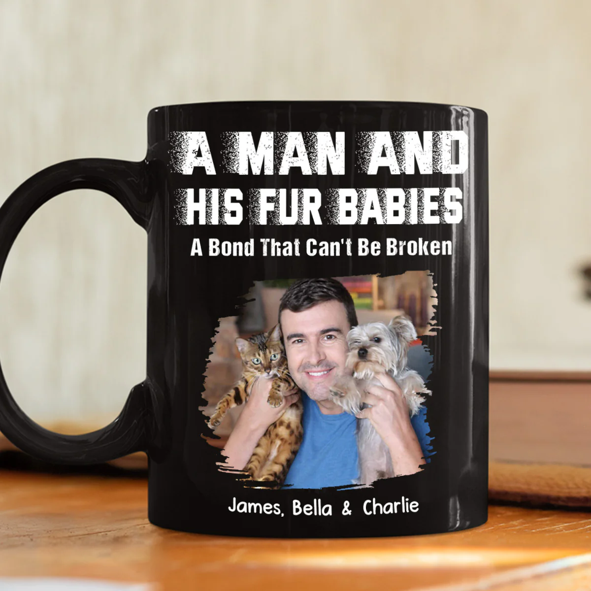 Me And My Pet Together Forever Photo - Personalized Custom Coffee Mug - Image 2